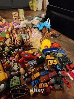 HUGE Mixed Lot Of Rare Vintage Toys. 1950s-1990s. Barbie, Power Rangers, Disney