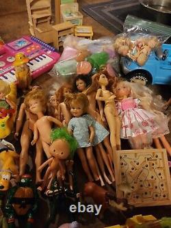 HUGE Mixed Lot Of Rare Vintage Toys. 1950s-1990s. Barbie, Power Rangers, Disney