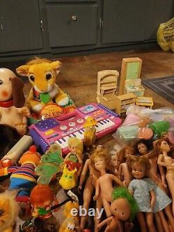 HUGE Mixed Lot Of Rare Vintage Toys. 1950s-1990s. Barbie, Power Rangers, Disney