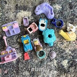 HUGE Vintage 1990s Bluebird Polly Pocket compact, playset, & figure LOT