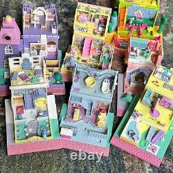 HUGE Vintage 1990s Bluebird Polly Pocket compact, playset, & figure LOT