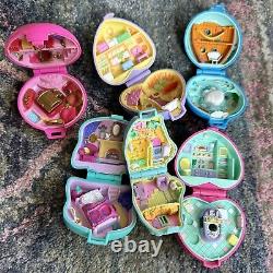 HUGE Vintage 1990s Bluebird Polly Pocket compact, playset, & figure LOT