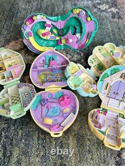 HUGE Vintage 1990s Bluebird Polly Pocket compact, playset, & figure LOT