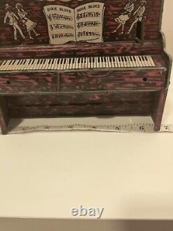 Ham & Sam Tin Litho Wind Up Piano Toy. Original 1921. The Minstrel Team