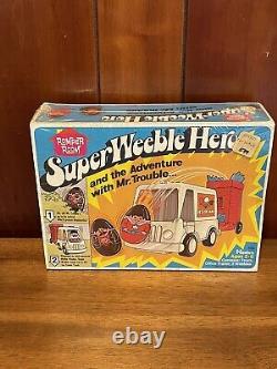 Hasbro Super Weeble Hero Adventure Mr. Trouble NIB vintage Romper Room