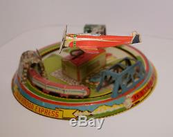 Honeymoon Express Vintage Tin Windup Toy Mar Marx Toys Made In USA