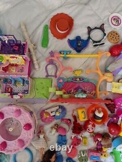 Huge Girls Bottom of ToyBox Lot Barbie American Girl LPS Polly Pocket Strawberry