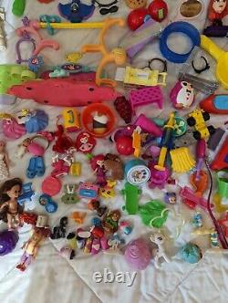 Huge Girls Bottom of ToyBox Lot Barbie American Girl LPS Polly Pocket Strawberry