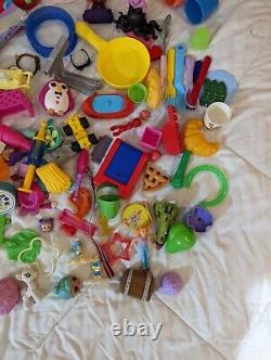 Huge Girls Bottom of ToyBox Lot Barbie American Girl LPS Polly Pocket Strawberry