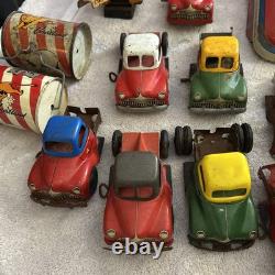 Huge Lot Vintage Courtland Tin Litho Toys Parts/repair