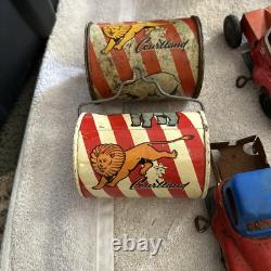 Huge Lot Vintage Courtland Tin Litho Toys Parts/repair