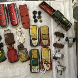 Huge Lot Vintage Courtland Tin Litho Toys Parts/repair