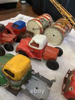 Huge Lot Vintage Courtland Tin Litho Toys Parts/repair
