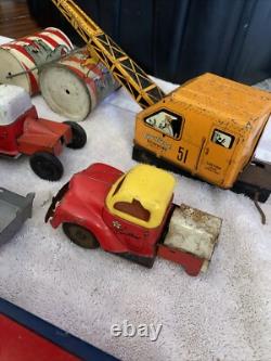 Huge Lot Vintage Courtland Tin Litho Toys Parts/repair