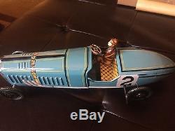 IBI Alicante Espana Paya Replica Tin Toy Vintage 1985 Wind Up Paya Race Car