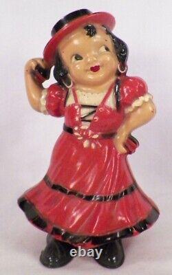 Irwin Toy Dancer Flamenco Wind Up Senorita Hard Plastic Works 1950s Vintage