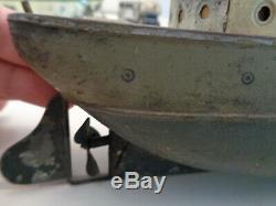 Ives Toys Tin Ship Merchant Marines Rare Vintage Boat Antiques Clockworks 1920's