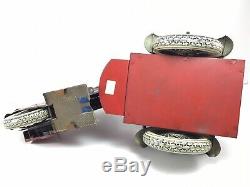 JML Delivery Motorcycle Tin Toy Wind Up Scarce 1930s French Pre-War Triporteur