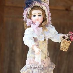 JUMEAU Tete Antique Doll Automat Musical Box Porcelain Leopold Lambert 1880s Top