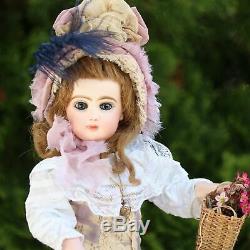 JUMEAU Tete Antique Doll Automat Musical Box Porcelain Leopold Lambert 1880s Top