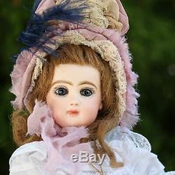 JUMEAU Tete Antique Doll Automat Musical Box Porcelain Leopold Lambert 1880s Top