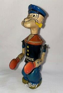 J Chein 1932 Popeye Shadow Boxer Beautiful Original Wind-up