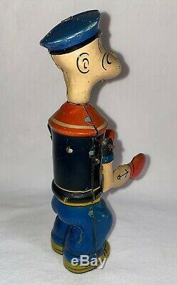 J Chein 1932 Popeye Shadow Boxer Beautiful Original Wind-up