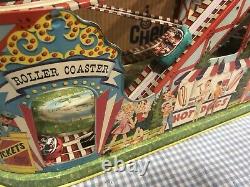 J. Chein & Co. No. 2751 Mechanical Tin Lithographed Windup Roller Coaster in box