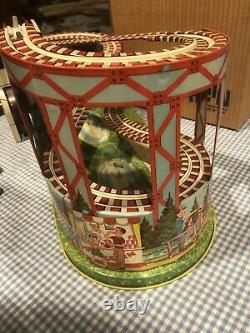 J. Chein & Co. No. 2751 Mechanical Tin Lithographed Windup Roller Coaster in box