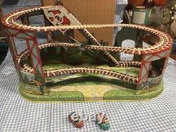 J. Chein & Co. No. 2751 Mechanical Tin Lithographed Windup Roller Coaster in box