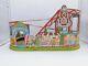 J. Chein Mechanical Tin Lithographed Windup Roller Coaster Vintage Not Working