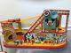 J Chein Roller Coaster tin litho vintage toy with cars & box