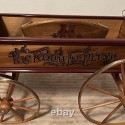 J. P. Bartholomew Co. The Teddy Express Wooden Wagon 997/1000 Made In USA VTG EUC