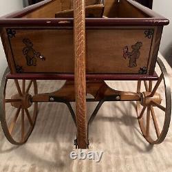 J. P. Bartholomew Co. The Teddy Express Wooden Wagon 997/1000 Made In USA VTG EUC