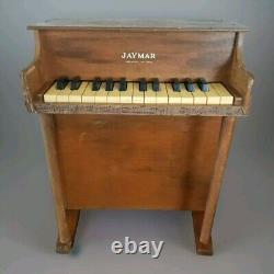 Jaymar Wood Children's Toy Piano 25 Keys 1940's Vintage Working Keys Antique