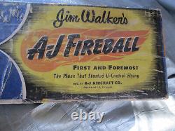 Jim Walker Airplane AJ Fireball Unassembled in Original Box