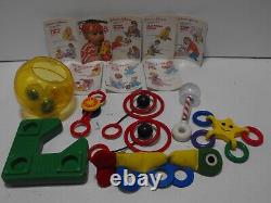 Johnson & Johnson Vintage Lot Of Toys Play & Learning Guides 7 Toys 7 Guides