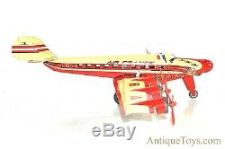 Joustra Air France 6 Engine Croix Du Sud F-ALBA Tin Litho Windup Airplane