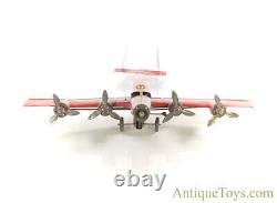 Joustra Air France Four Engine F-ANNY Tin Litho Windup Airplane withBatt Light