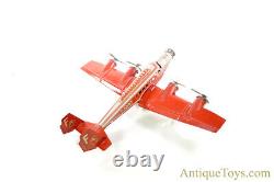 Joustra Air France Four Engine F-ANNY Tin Litho Windup Airplane withBatt Light