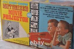Kenner easy show motorized projector with films & original box as is vintage
