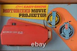 Kenner easy show motorized projector with films & original box as is vintage