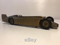 Kingsbury Golden Arrow Racer, Collectible Vintage Wind-up Toy Car