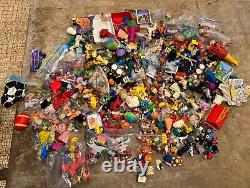 LARGE Vintage Mixed Lot of Fast Food Toys From 1980s-1990s, MEGA LOT! 300+ 25LB
