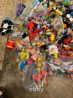 LARGE Vintage Mixed Lot of Fast Food Toys From 1980s-1990s, MEGA LOT! 300+ 25LB