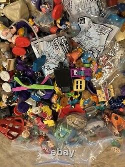 LARGE Vintage Mixed Lot of Fast Food Toys From 1980s-1990s, MEGA LOT! 300+ 25LB