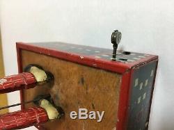 LEHMANN ALABAMA CN JIGGER ANTIQUE BLACK TIN TOY GERMANY TINPLATE wind up