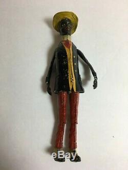 LEHMANN ALABAMA CN JIGGER ANTIQUE BLACK TIN TOY GERMANY TINPLATE wind up