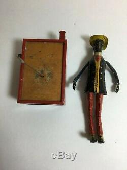 LEHMANN ALABAMA CN JIGGER ANTIQUE BLACK TIN TOY GERMANY TINPLATE wind up