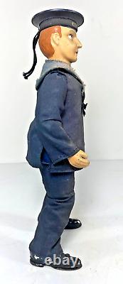 LEHMANN DANCING SAILOR c. 1910 TIN LITHO TOY GERMANY WIND UP TINPLATE with BOX